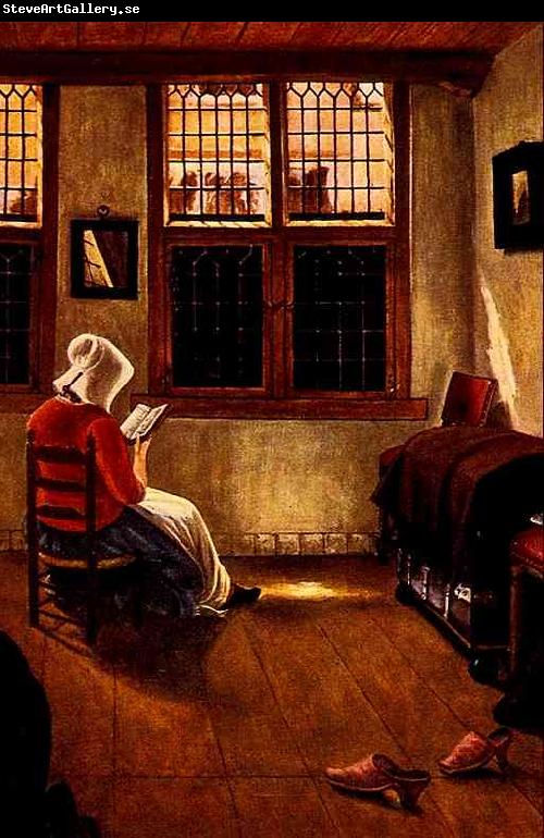 Pieter Janssens Woman Reading